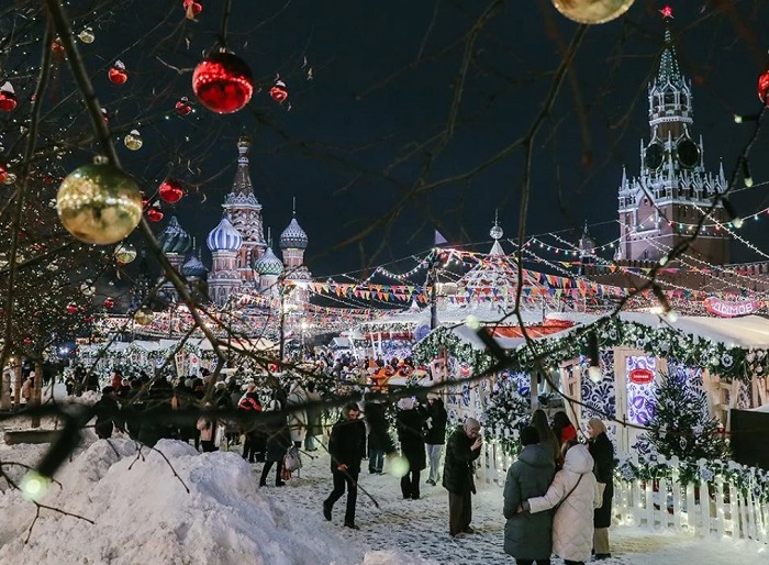 Новый год 2025 на Красной площади в Москве Новогодняя ярмарка